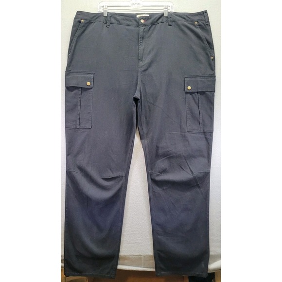 Frye and Co. Regular Fit Cargo Pant Men's 46x32 Bottom Heavy Duty Black Hiking - Picture 1 of 9